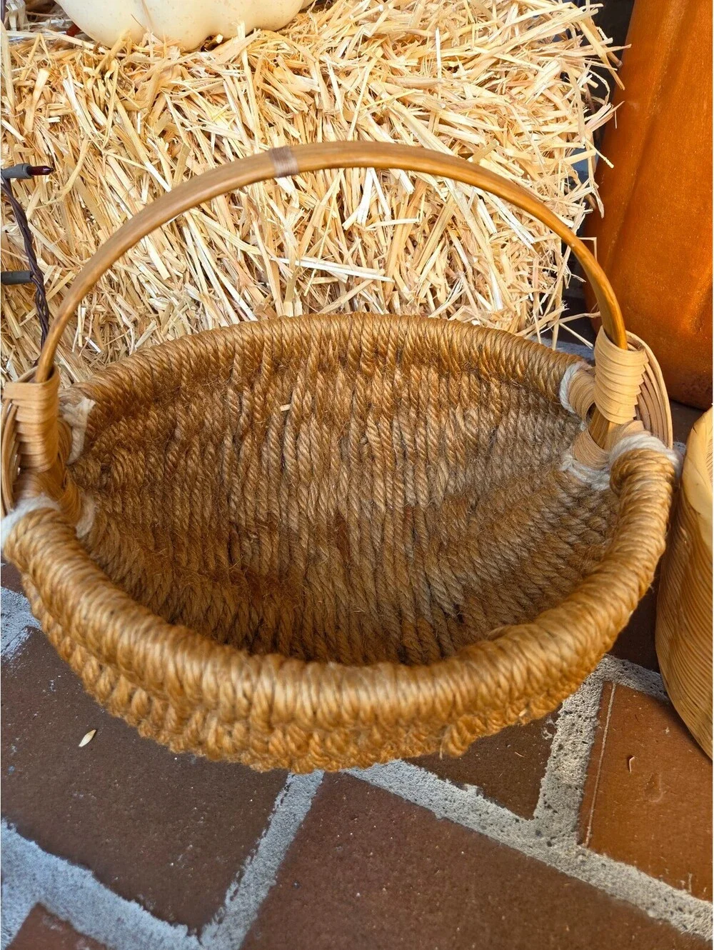 Trio of vintage Baskets Fall Decor, Farmhouse